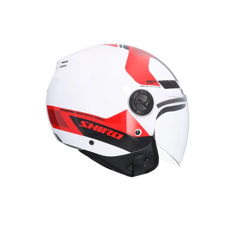 CASCO SHIRO KIOTO KALOS WHITE/RED