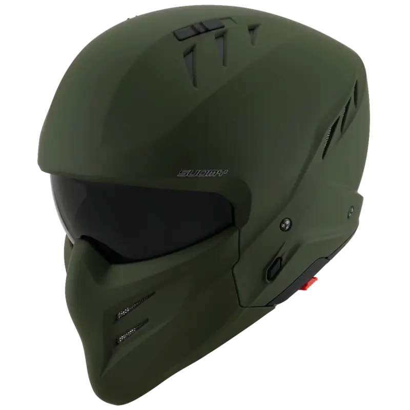 CASCO SUOMY ARMOR PLAIN MATT ARMY GREEN E06