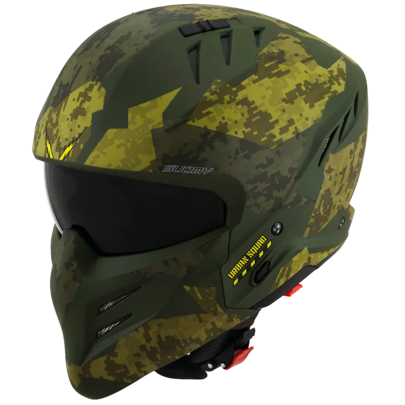 CASCO SUOMY ARMOR URBAN SQUAD CAMOUFLAGE MATT ARMY GREEN E06