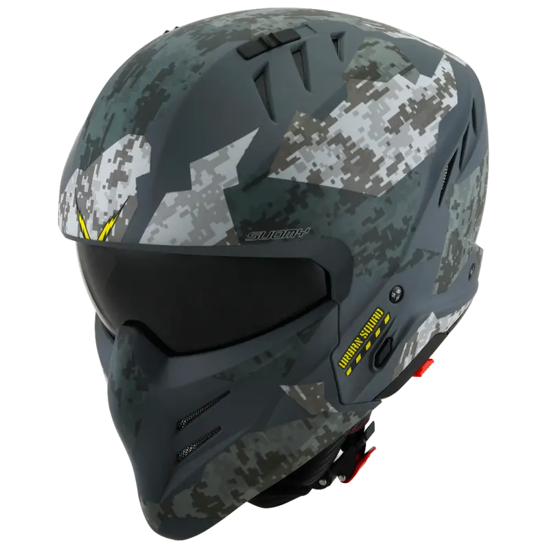 CASCO SUOMY ARMOR URBAN SQUAD CAMOUFLAGE MATT GREY E06