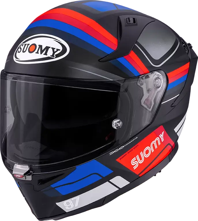 CASCO SUOMY SPEEDSTAR 2 VANTAGE MATT BLACK/BLUE