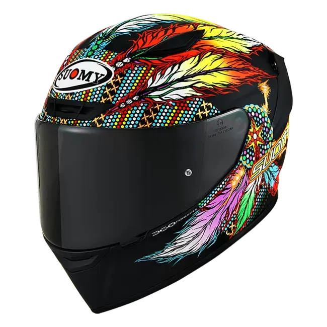 CASCO SUOMY TRACK-1 CHIEFTAIN MULTI MATT BLACK E06