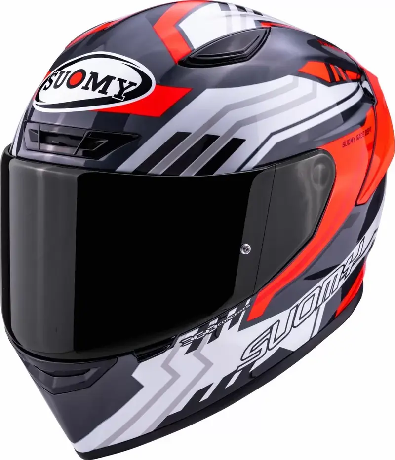 CASCO SUOMY TRACK-1 FRAMEWORK WHITE/RED
