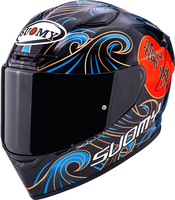 CASCO SUOMY TRACK-1 WAVES BLACK