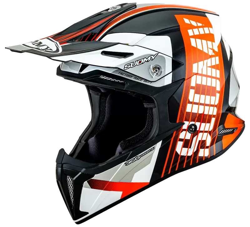CASCO SUOMY X-WING AMPED BLACK/ORANGE