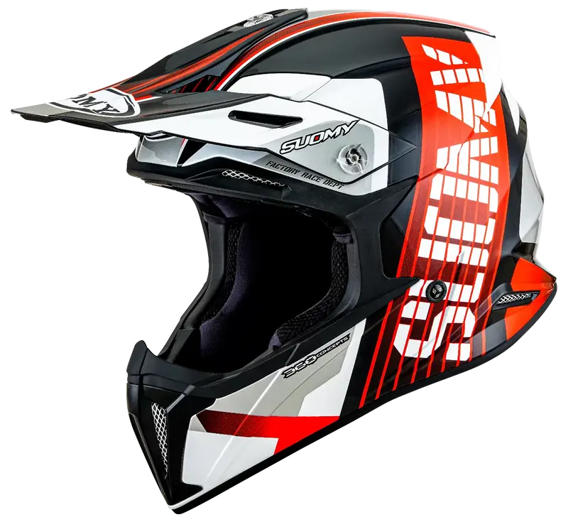 CASCO SUOMY X-WING AMPED BLACK/RED