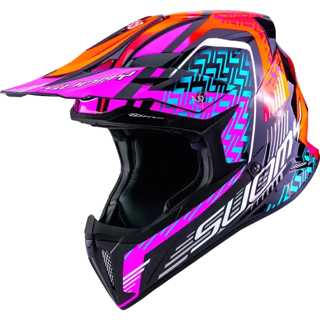 CASCO SUOMY X-WING MOTLEY RED/PURPLE