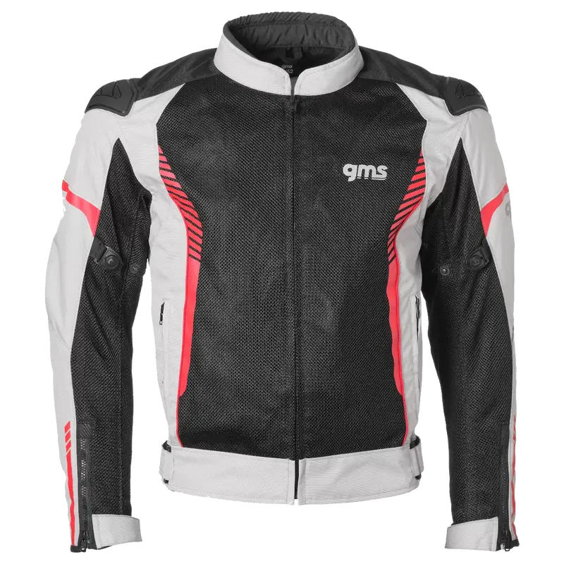 CHAQUETA GMS SAMU MESH JACKET BEIGE/BLACK/RED