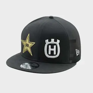 Gorra Plana Negra Replica Team Rockstar Husqvarna .