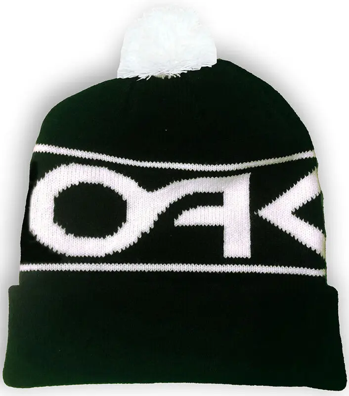 Gorro Factory Cuff Talla Única Negro y Blanco Oakley .