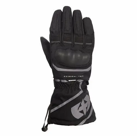GUANTES OXFORD SPARTAN LARGOS G14B Negro .