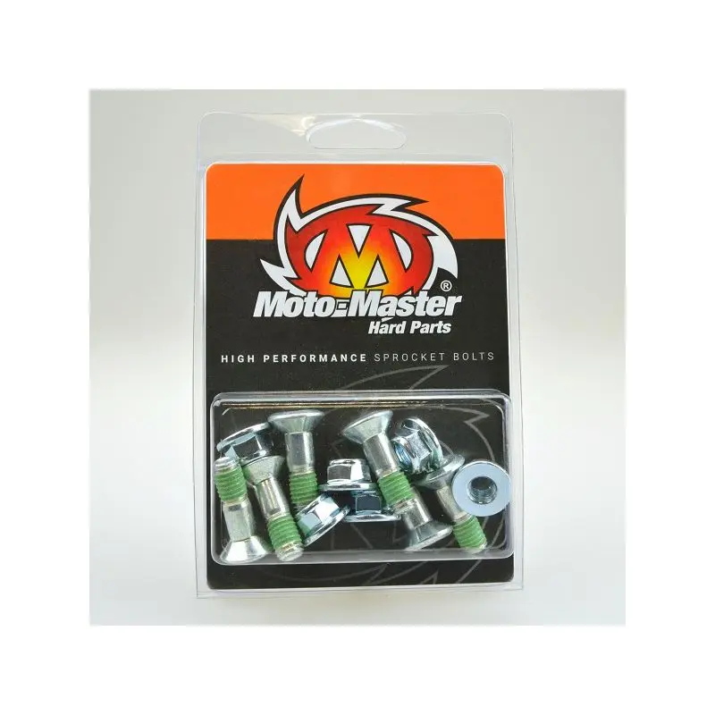 Kit 6 Tornillos MotoMaster M8 1.25x26mm Corona Transmisión .