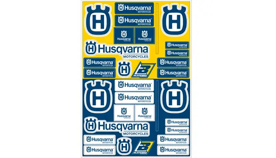 Kit Adhesivos con Logos Husqvarna .