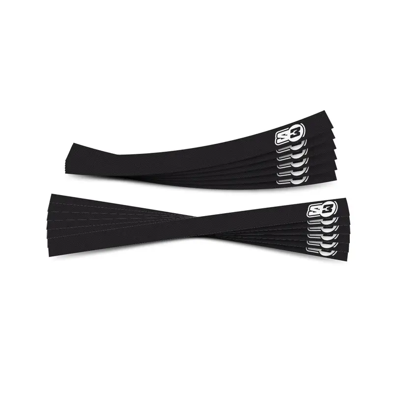 Kit de Adhesivos Negros Cerco Exterior Llantas S3 .