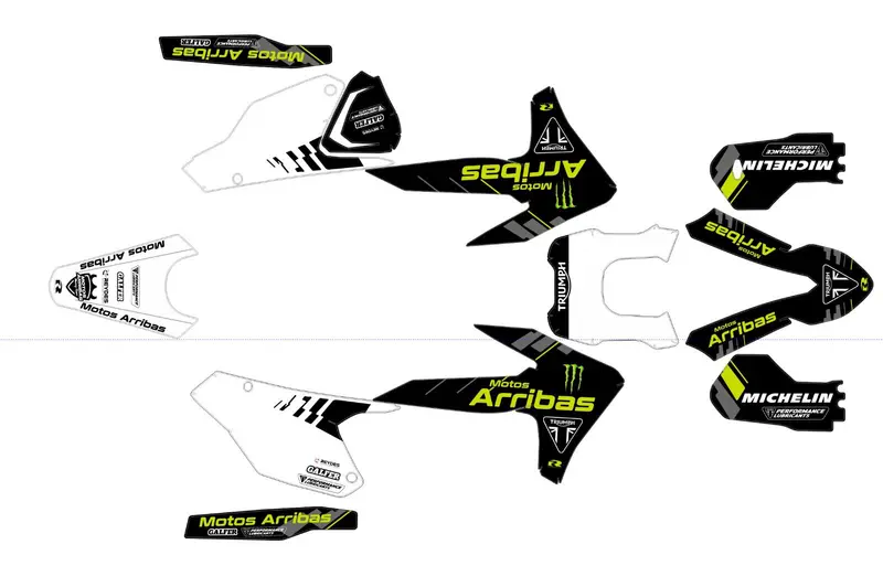 Kit de Adhesivos TF 250, 450 E 2026 - Actual Triumph .