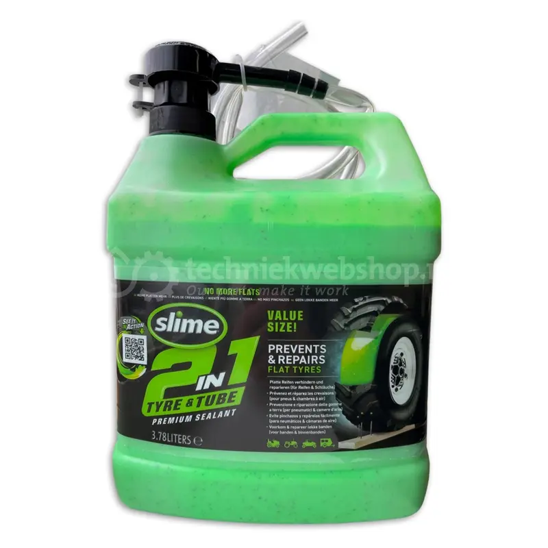 Liquido Slime Sellador de Cámara y Neumático 4L .