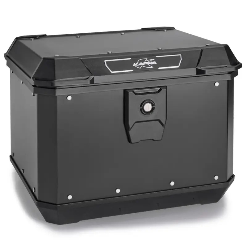 MALETA KAPPA ML 50LTS K´METROBOX ALUMINIO NEGRO MONOLOCK