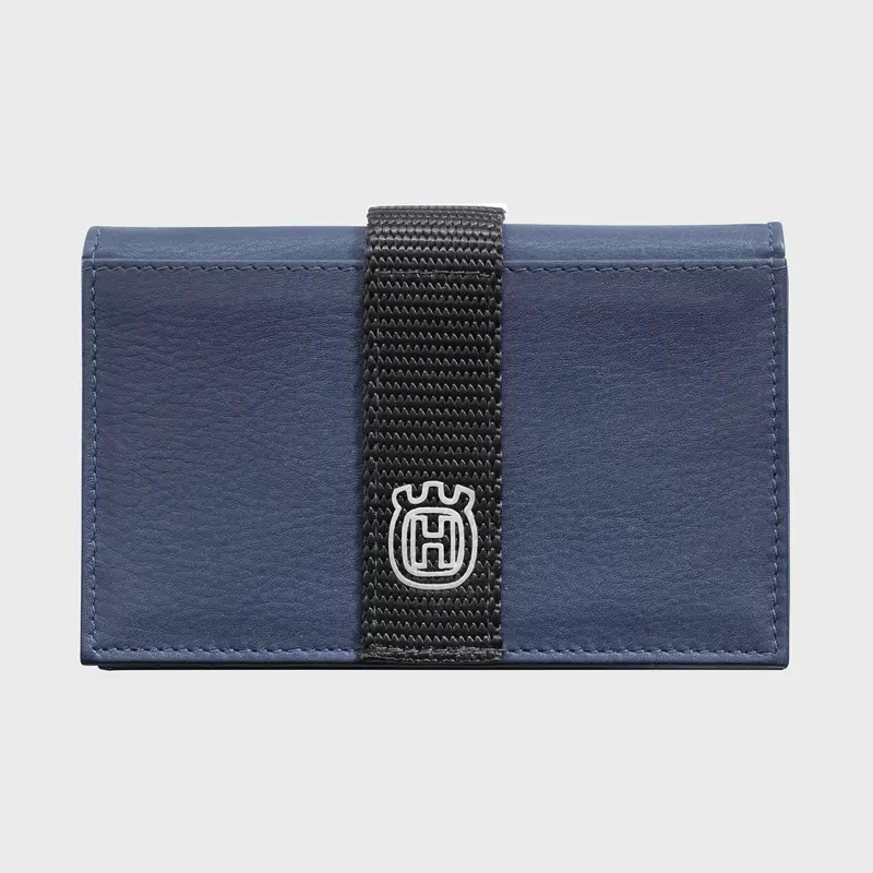 Monedero Azul Husqvarna .