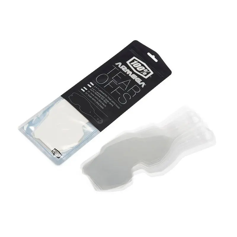Pack 50 Unidades Tear-Offs para Gafas 100% Armega .
