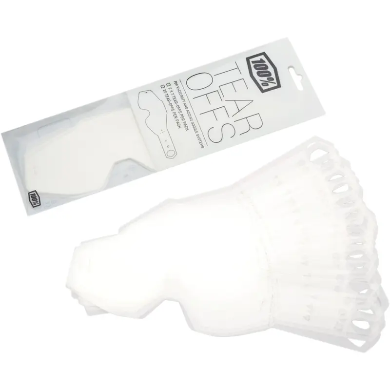 Packs de Tear-Offs para Gafas 100% .
