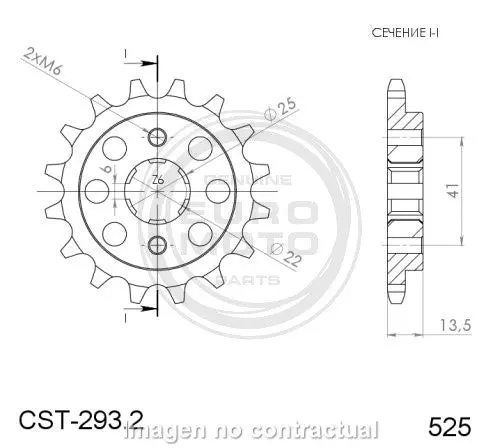 PIÑÓN SUPERSPROX HONDA 525 X 15 - CST293X15