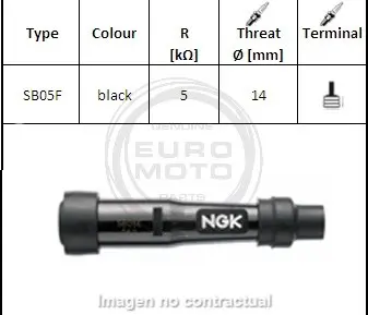 PIPA DE BUJÍA NGK SB05F