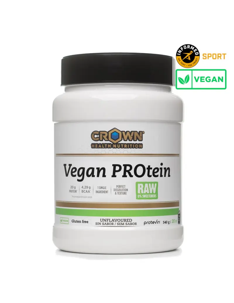 Proteína Neutra Vegana 540g sin Edulcorantes Crown .