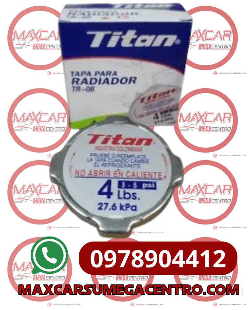 TAP.TR08 TAPA RADIADOR TITAN SELLADO 4LBS