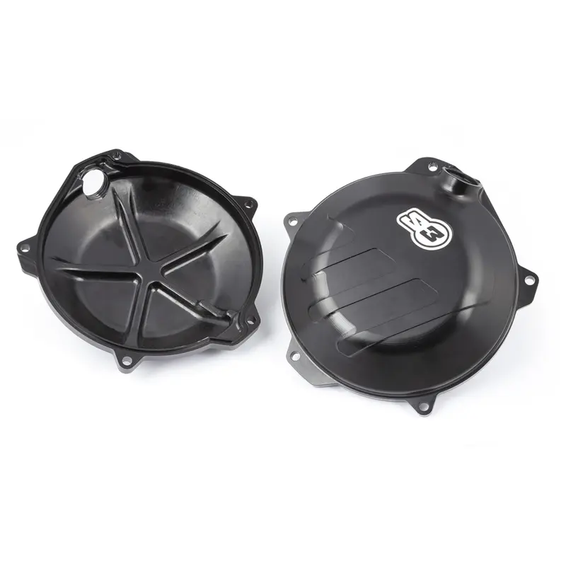 Tapa de Embrague Reforzada TE 250, 300 2024-Actual Negra S3 .