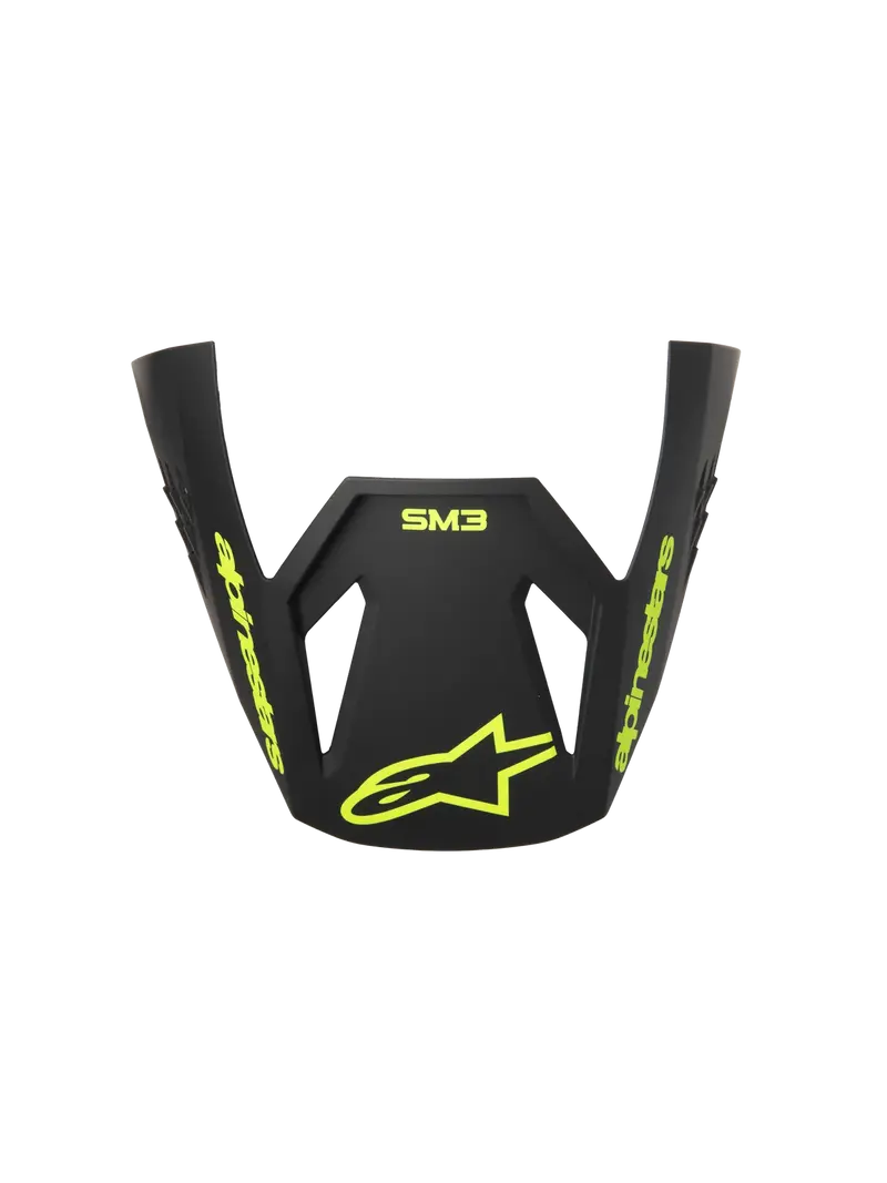 Visera Casco S-M3 Radium Negro Amarillo Flúor Mate Alpinestars .